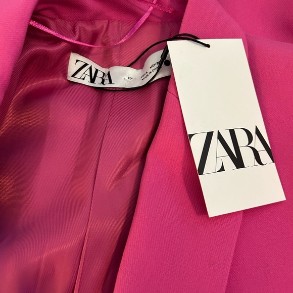Zara NWT Vibrant Pink Blazer - Picture 7 of 8